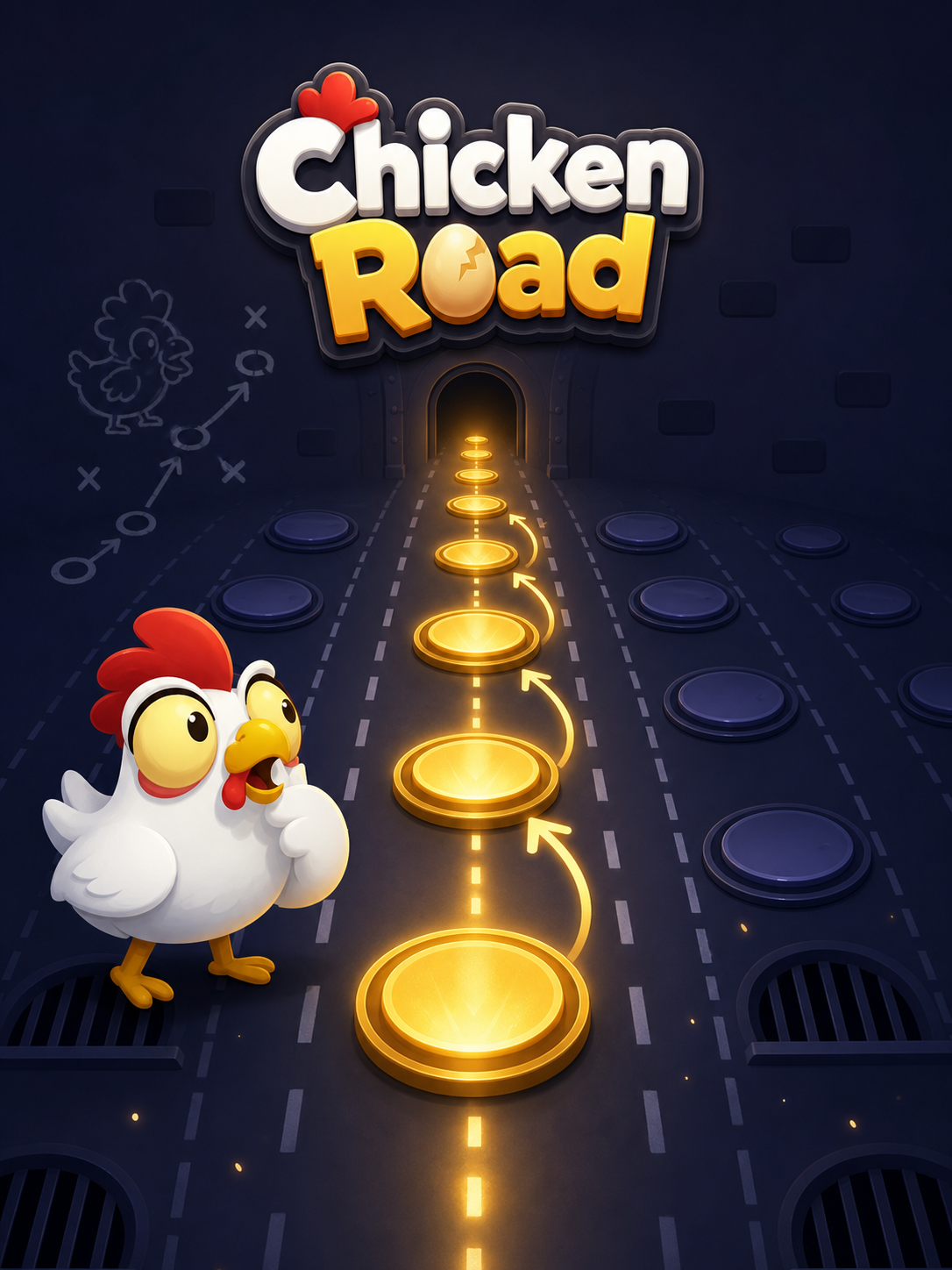 x1,5 ile x2,5 arası nakit alma çarpanlı Chicken Road strateji diyagramı